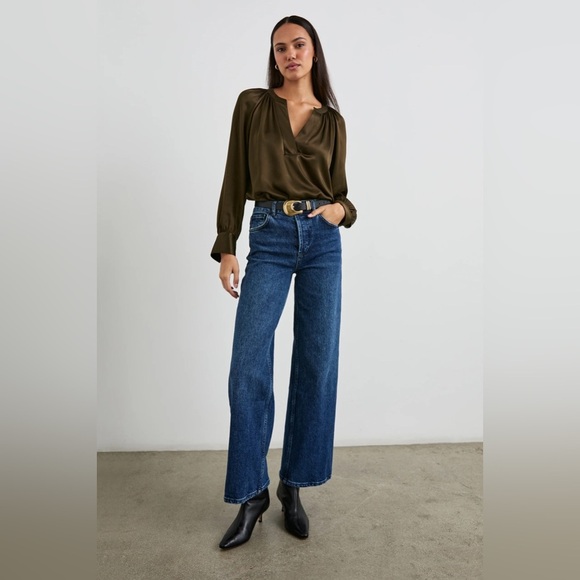 Rails Wynna Top in Dark Moss - Size L - Picture 3 of 10